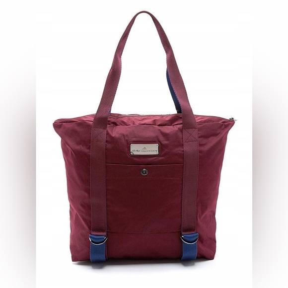 Stella McCartney X Adidas Yoga Gym Bag in Maroon, Dark Blue & Vista Grey - Picture 2 of 12
